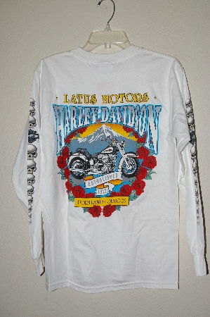 +MBAMG #25-014  "Harley Davidson White Skull Sword Long Sleve T"