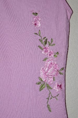 +MBAMG #25-023  "Janette Pink Floral Embroidered Tank"