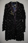 +MBAMG #25-058  "Susan Graver Black Charmeuse Trimmed Lace Duster"