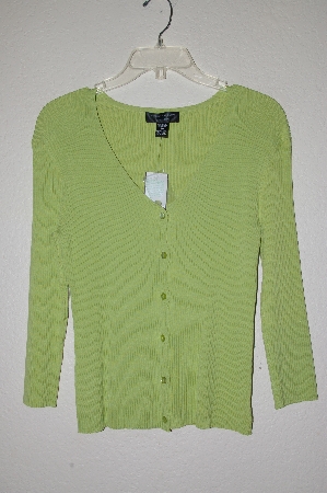 +MBAMG #25-279  "Cable & Gauge Lime Green Knit Cardigan"