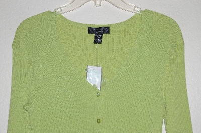 +MBAMG #25-279  "Cable & Gauge Lime Green Knit Cardigan"