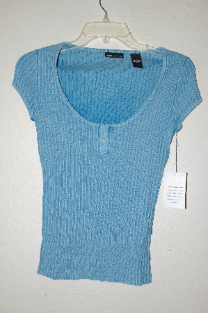 +MBAMG #25-253  "Moda Blue Short Sleve Knit Top"