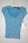 +MBAMG #25-253  "Moda Blue Short Sleve Knit Top"