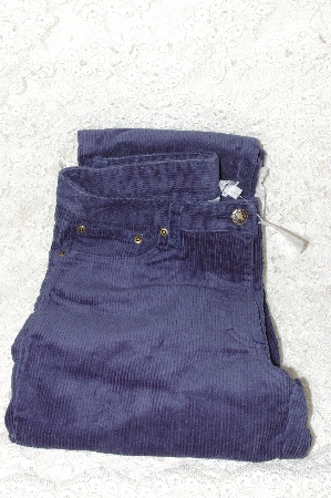 +MBAMG #25-312   "Size 6 Tall   " 2003 Newport News Easy Style Blue Courdory Jeans"
