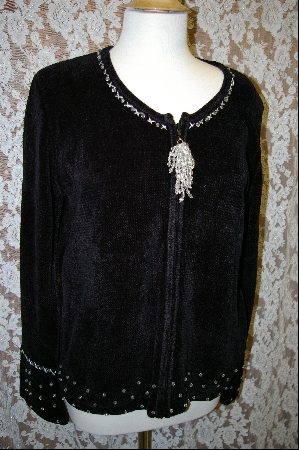 +MBA #7908  "StoryBook Knits Limited Edition Black Chenille Sweater