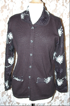 +MBA #7763   "StoryBook Knits Limited Edition Black Sequined Sweater