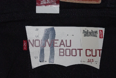 +MBANF #461   "Size 6 Long   "Levi's Black Misses Nouveau Boot Cut 515 Jeans"