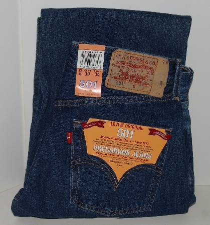 +MBANF #449   "Size 30x34  "Levi's Misses Preshrunk 501 Jeans"