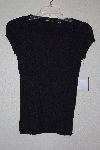 +MBANF #622  "Moda Black Short Sleve Knit Top"