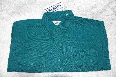 +MBAMG #11-0692  "Full Steam Small Hunter Green Cotton Shirt"