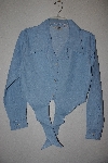 +MBAMG #11-0703  "Retro Light Denim Tie Front Shirt"