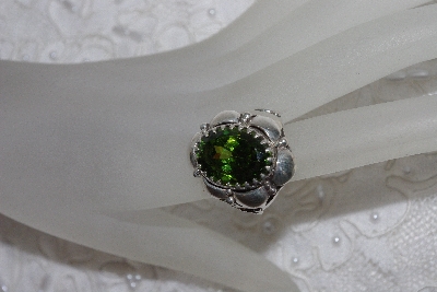+MBAMG #11-0897  "Clem Nalwood Faceted Peridot Sterling Ring"