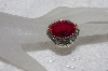 +MBAMG #11-0968  "Clem Nalwood Large Created Ruby Sterling Ring"