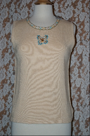 +MBA #7852   "StoryBook Knits Limited Edition Cream Colored Butterfly Tank