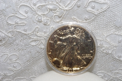 +MBAMG #12-103  "Limited Edition 2006 24K Gold Plated Silver Eagle Coin"