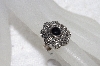+MBAMG #11-0988  "2003  Sterling Black Onyx & Marcasite Pinky Ring"