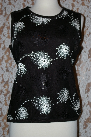 +MBA #7835  "StoryBook Knits Limited Edition Black Sequined Tank