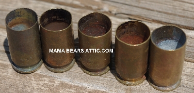 MBA #5627B-2132  "Vintage 1942 .45 Cal Set Of (5)  WCC 42 Brass Spent Shell Casings"