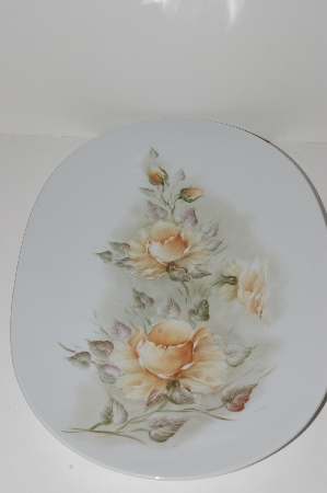 +MBA #S28-272     "Hutschenreuther Yellow Rose Porcelain Platter"